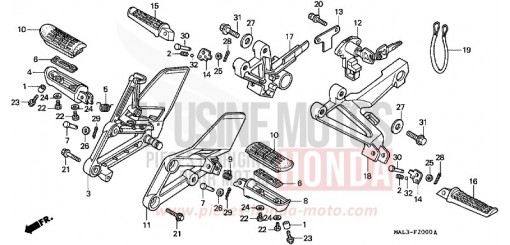 MARCHE CBR600FV de 1997